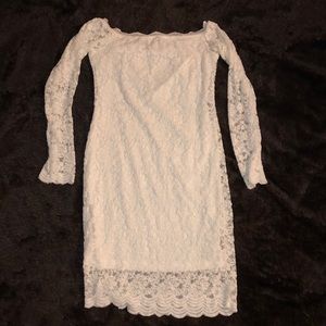 White form-fitting dress